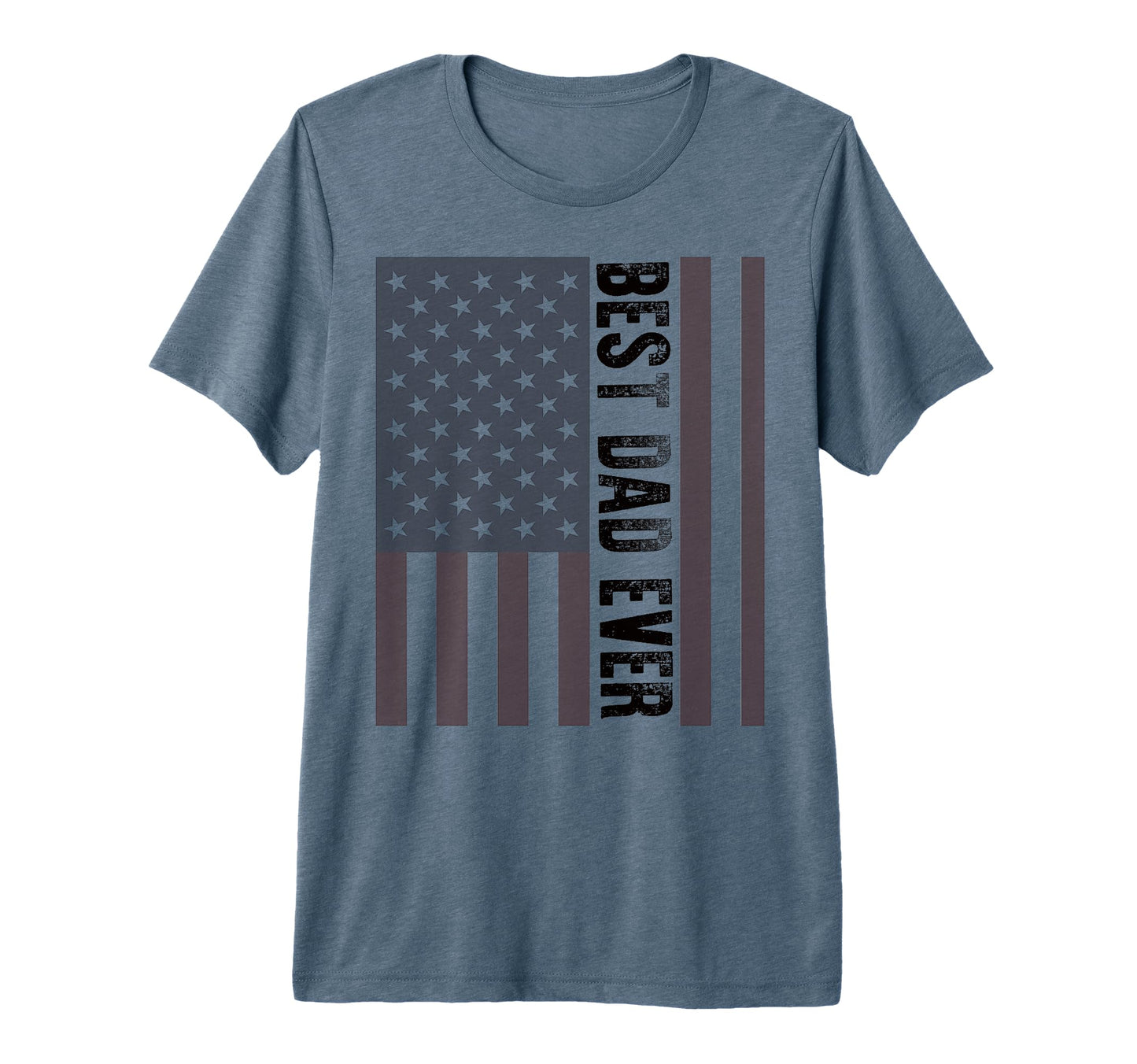 Best Dad Ever American Military Flag T-Shirt - Unique Graphic for Adults - T-Shirt, Sweatshirt, Hoodie