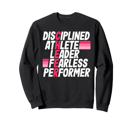 Cheerleader Cheerleading Cheer Sweatshirt - Custom Art Print for Adults - T-Shirt, Sweatshirt, Hoodie