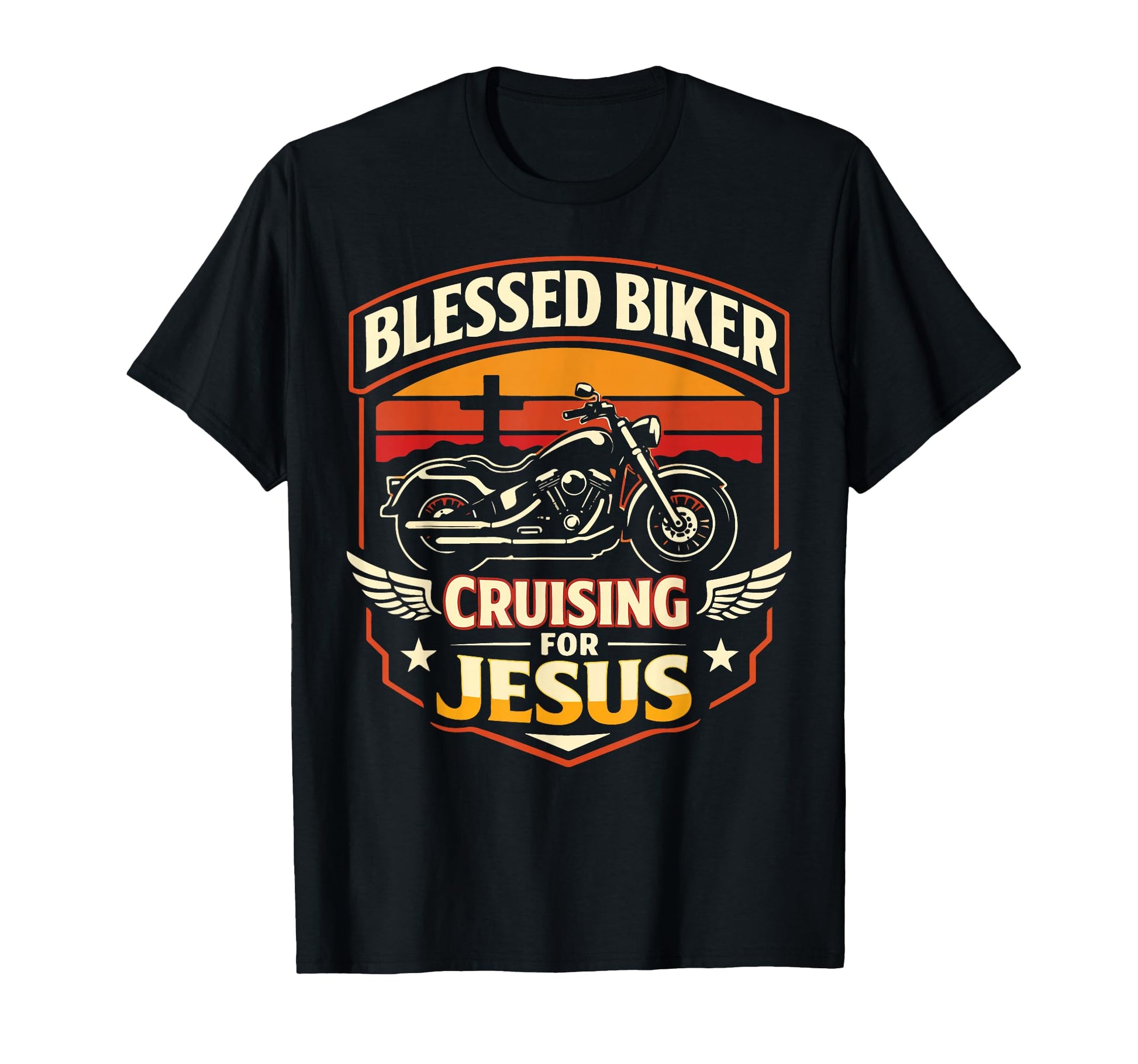 Christian Motorcycle Biker Blessed T-Shirt - Streetwear Style Men Women - T-Shirt, Sweatshirt, Hoodie