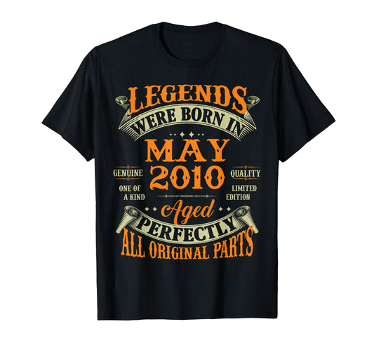 16Th Birthday Gift Legend Born May 2010 16 T-Shirt - Trendy Graphic Unisex - T-Shirt, Sweatshirt, Hoodie