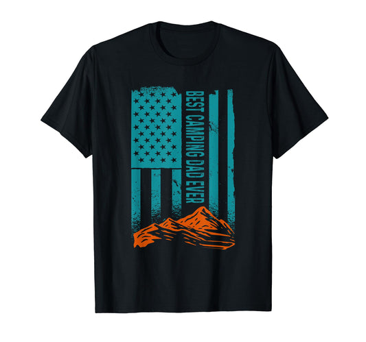 Best Camping Dad Ever Fathers Day Us T-Shirt - Graphic Print for Adults - T-Shirt, Sweatshirt, Hoodie