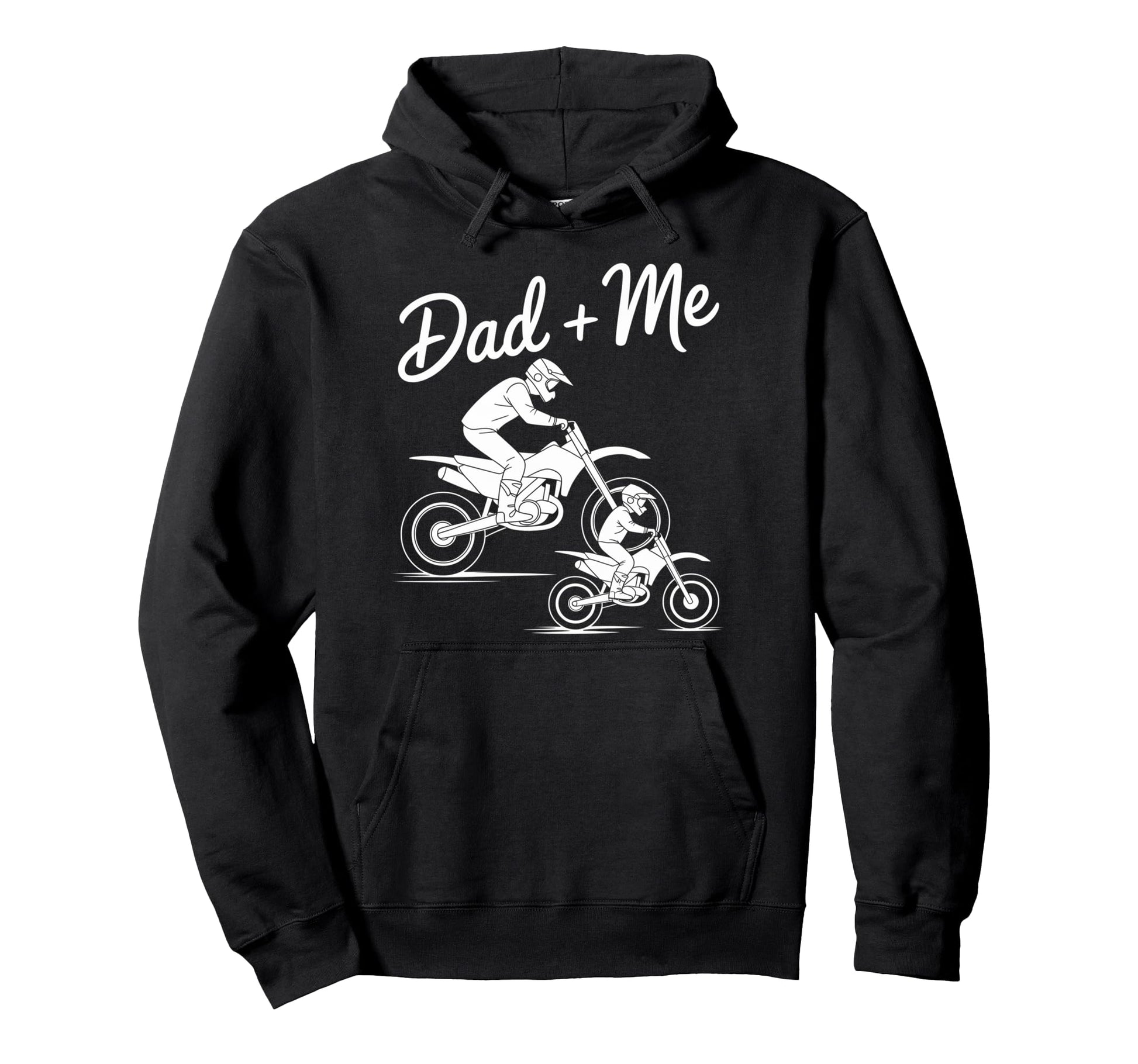 Like Father Like Son Dad And Me Biker Hoodie - Aesthetic Graphic Men Women - T-Shirt, Sweatshirt, Hoodie