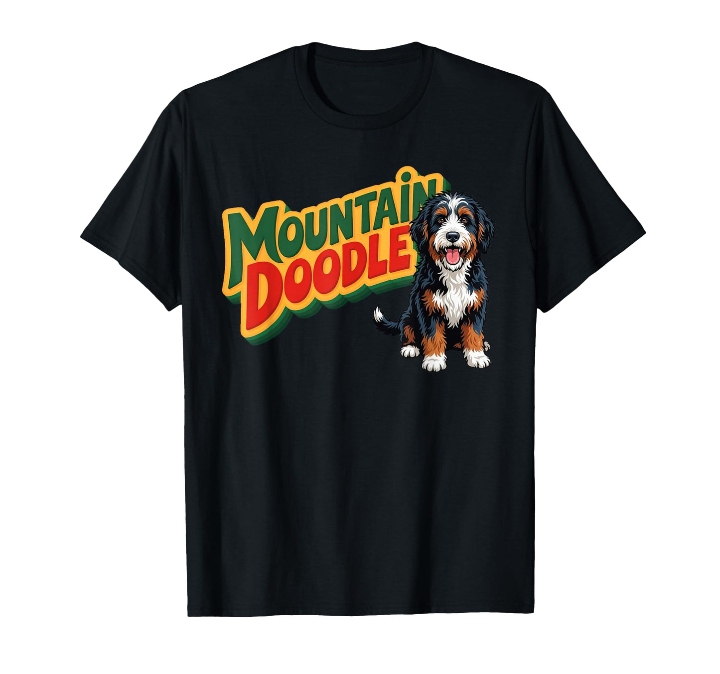 Mountain Doodle Dog Lovers Outdoor T-Shirt - Custom Art Print Men Women - T-Shirt, Sweatshirt, Hoodie