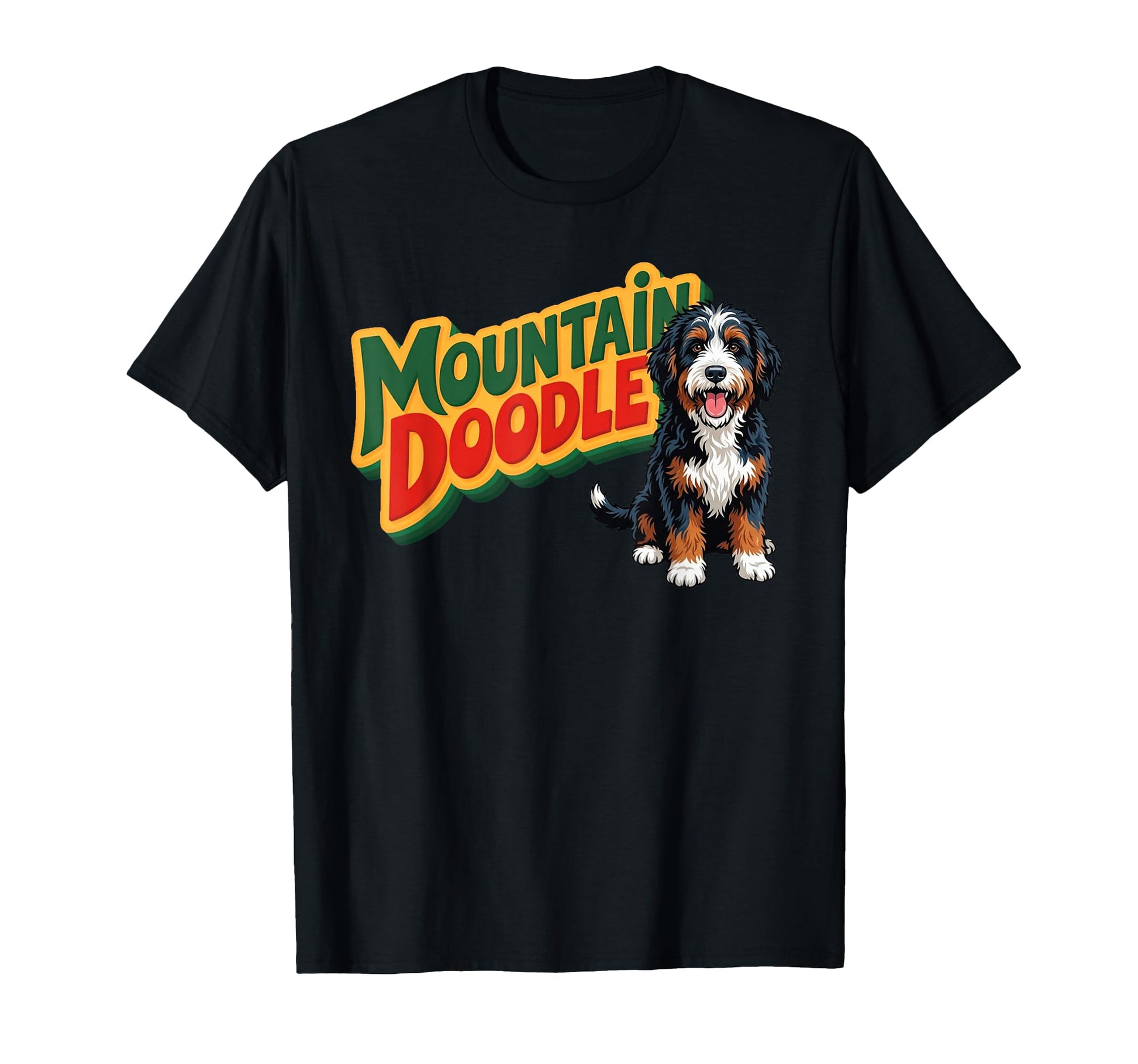 Mountain Doodle Dog Lovers Outdoor T-Shirt - Custom Art Print Men Women - T-Shirt, Sweatshirt, Hoodie