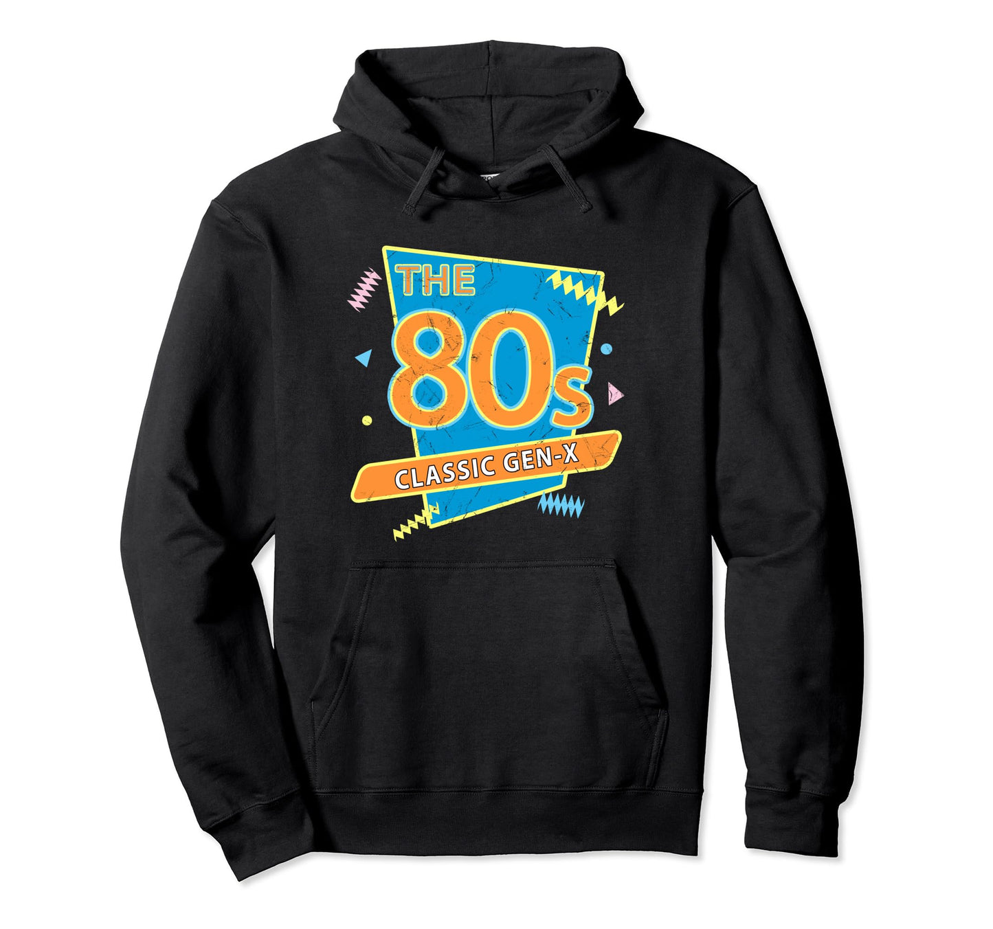80S Gen X Colorful Party Funny Hoodie - Minimalist Print Men Women - T-Shirt, Sweatshirt, Hoodie
