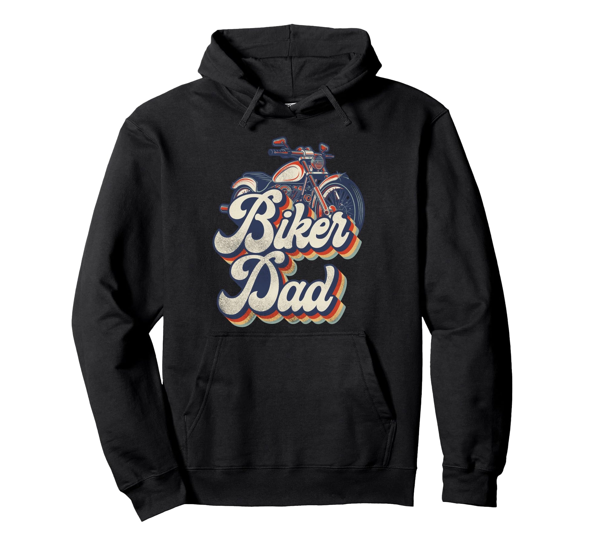 Motorcycle Biker Dad Biker Dad Hoodie - Trendy Graphic for Adults - T-Shirt, Sweatshirt, Hoodie