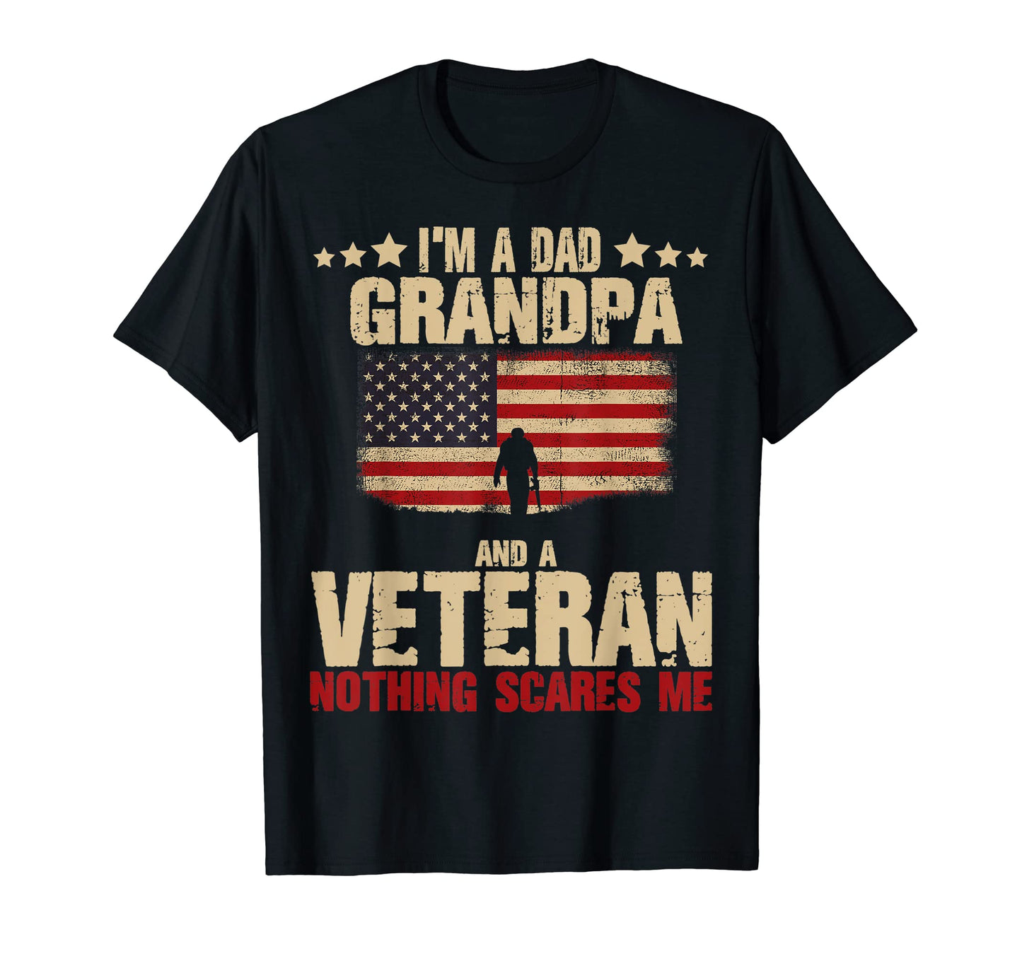 Im Dad Grandpa And Veteran Proud T-Shirt - Aesthetic Graphic Unisex - T-Shirt, Sweatshirt, Hoodie
