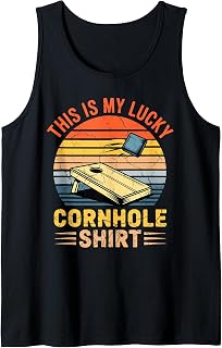 This is My Lucky Cornhole Tank Top Unisex T-shirt, Sweatshirt, Hoodie, Long Sleeve Tee - T-Shirt, Sweatshirt, Hoodie