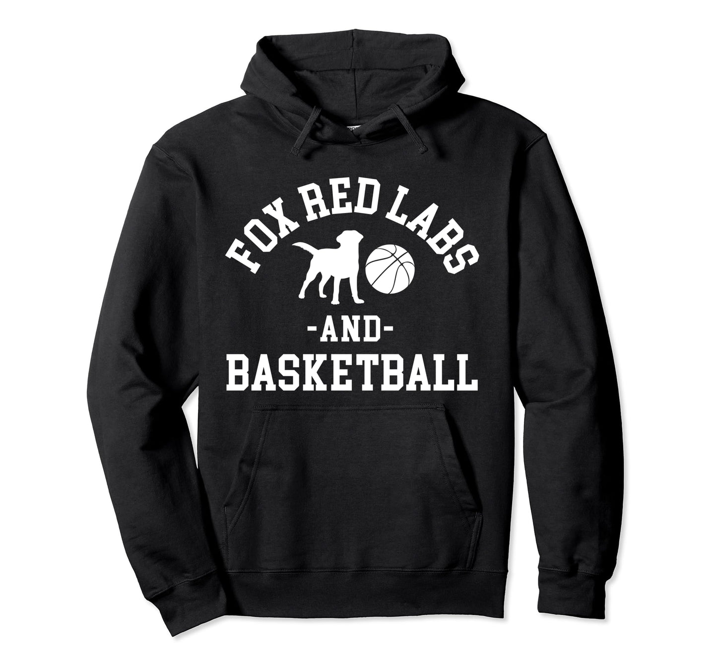 Fox Red Labs And Basketball Lab Dad Hoodie - Custom Art Print for Adults - T-Shirt, Sweatshirt, Hoodie