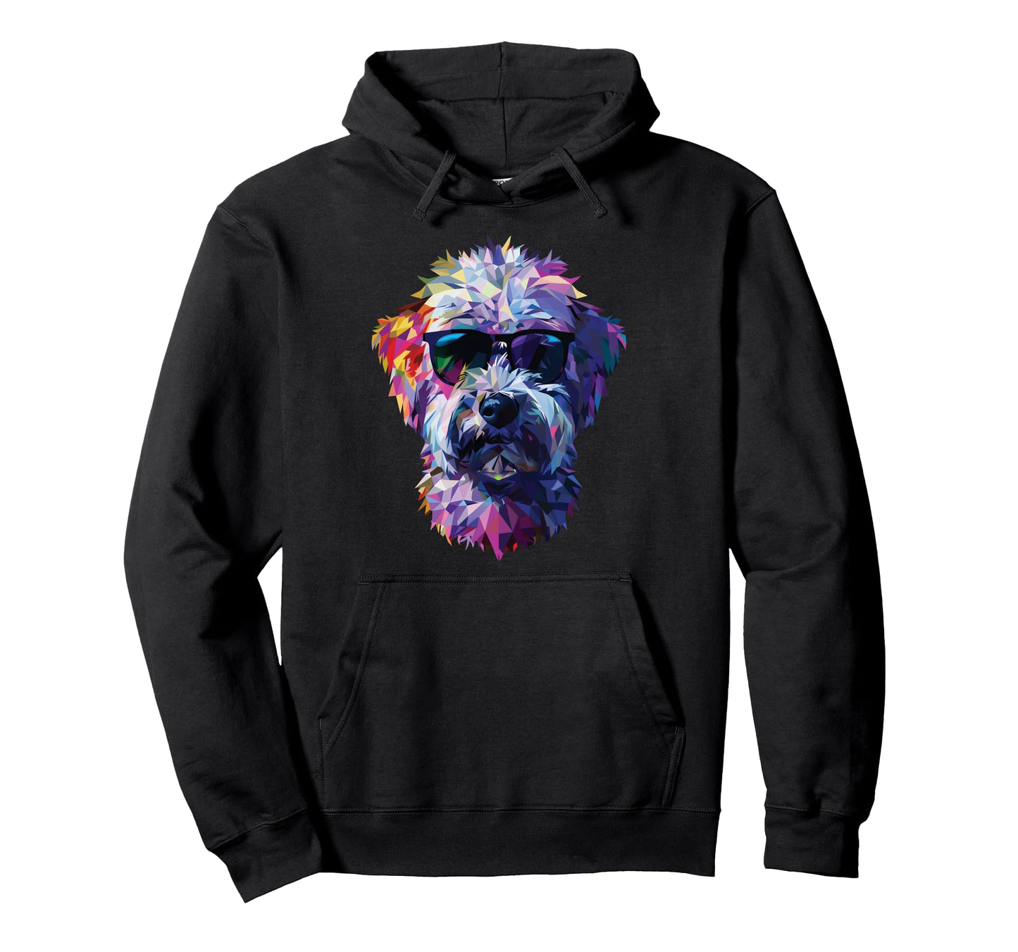 Dog Dad Mom Sunglasses Sheepadoodle Hoodie - Graphic Print for Adults - T-Shirt, Sweatshirt, Hoodie