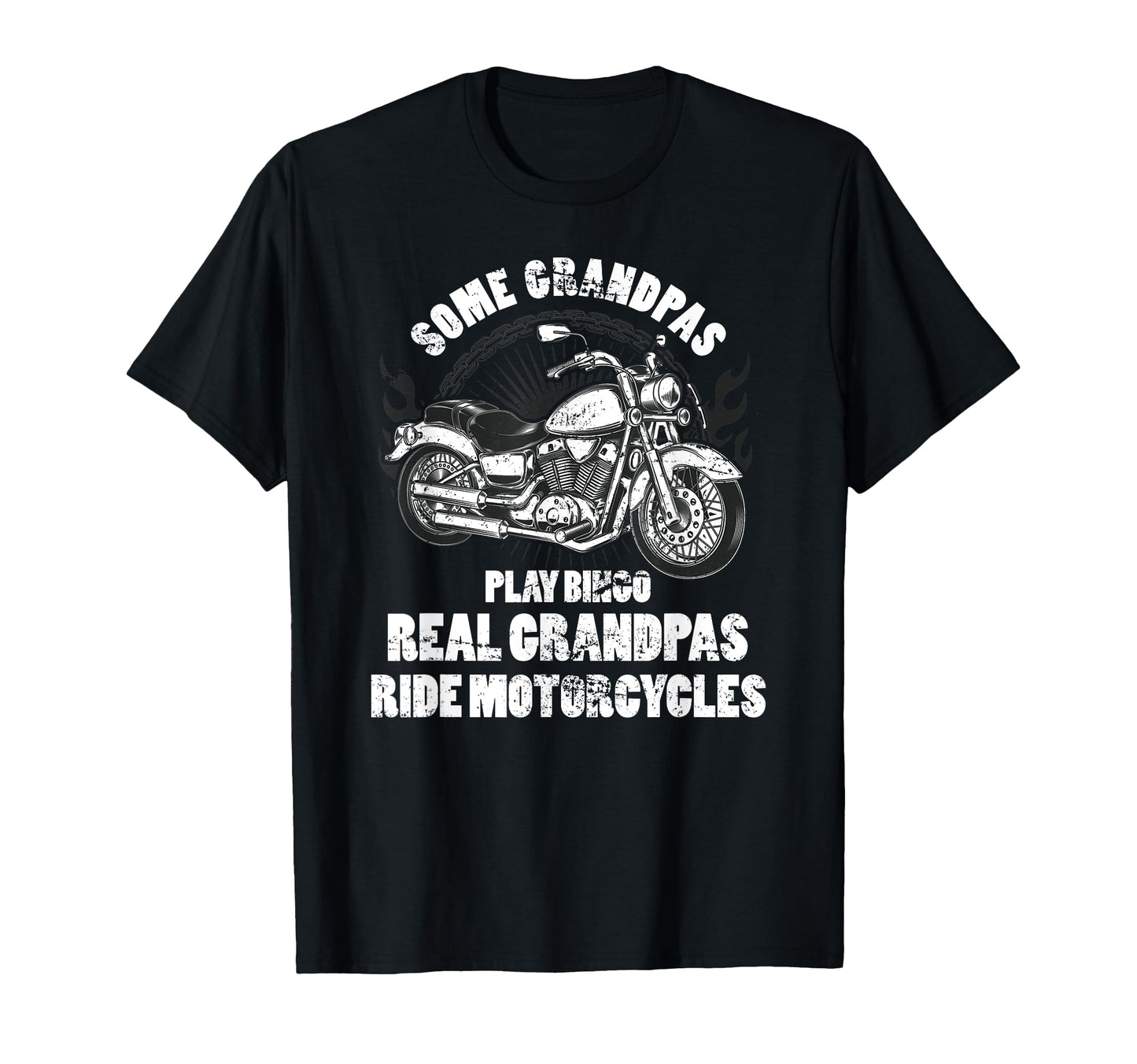 Retired Biker Motorcycle Grandpa T-Shirt - Casual Everyday Wear Men Women - T-Shirt, Sweatshirt, Hoodie