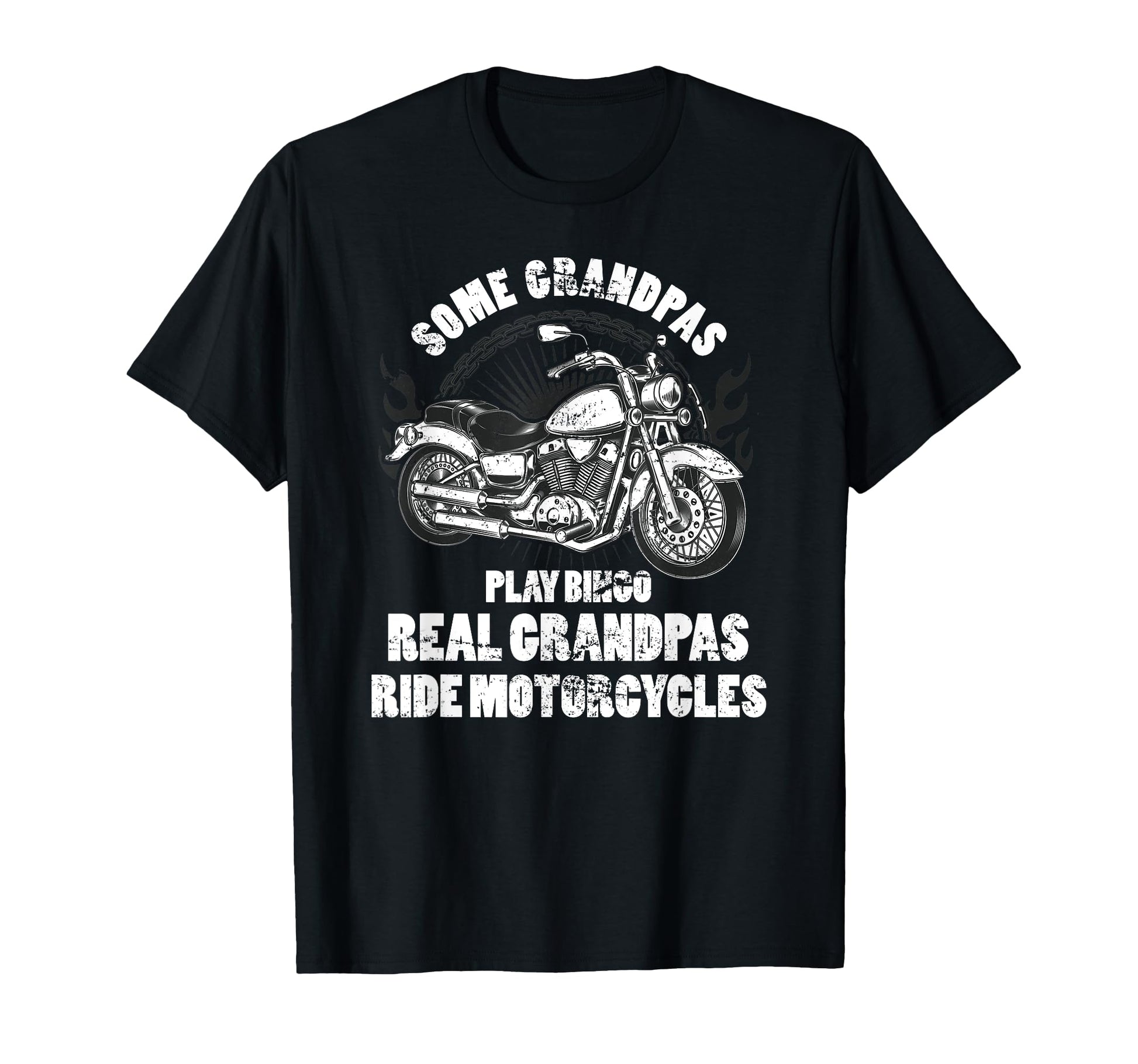 Retired Biker Motorcycle Grandpa T-Shirt - Casual Everyday Wear Men Women - T-Shirt, Sweatshirt, Hoodie