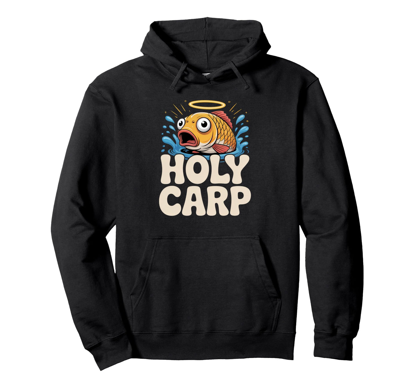 Holy Carp Fishing Lover Funny Hoodie - Custom Art Print Men Women - T-Shirt, Sweatshirt, Hoodie