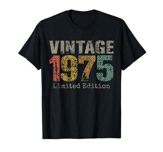 1975 Text 51St Birthday Gift 51 Year Old T-Shirt - Graphic Print Men Women - T-Shirt, Sweatshirt, Hoodie