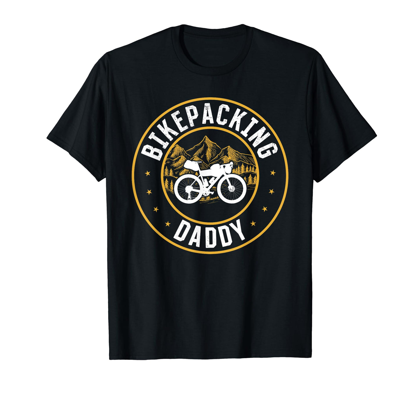 Gravel Bike Bikepacker Dad T-Shirt - Custom Art Print for Adults - T-Shirt, Sweatshirt, Hoodie