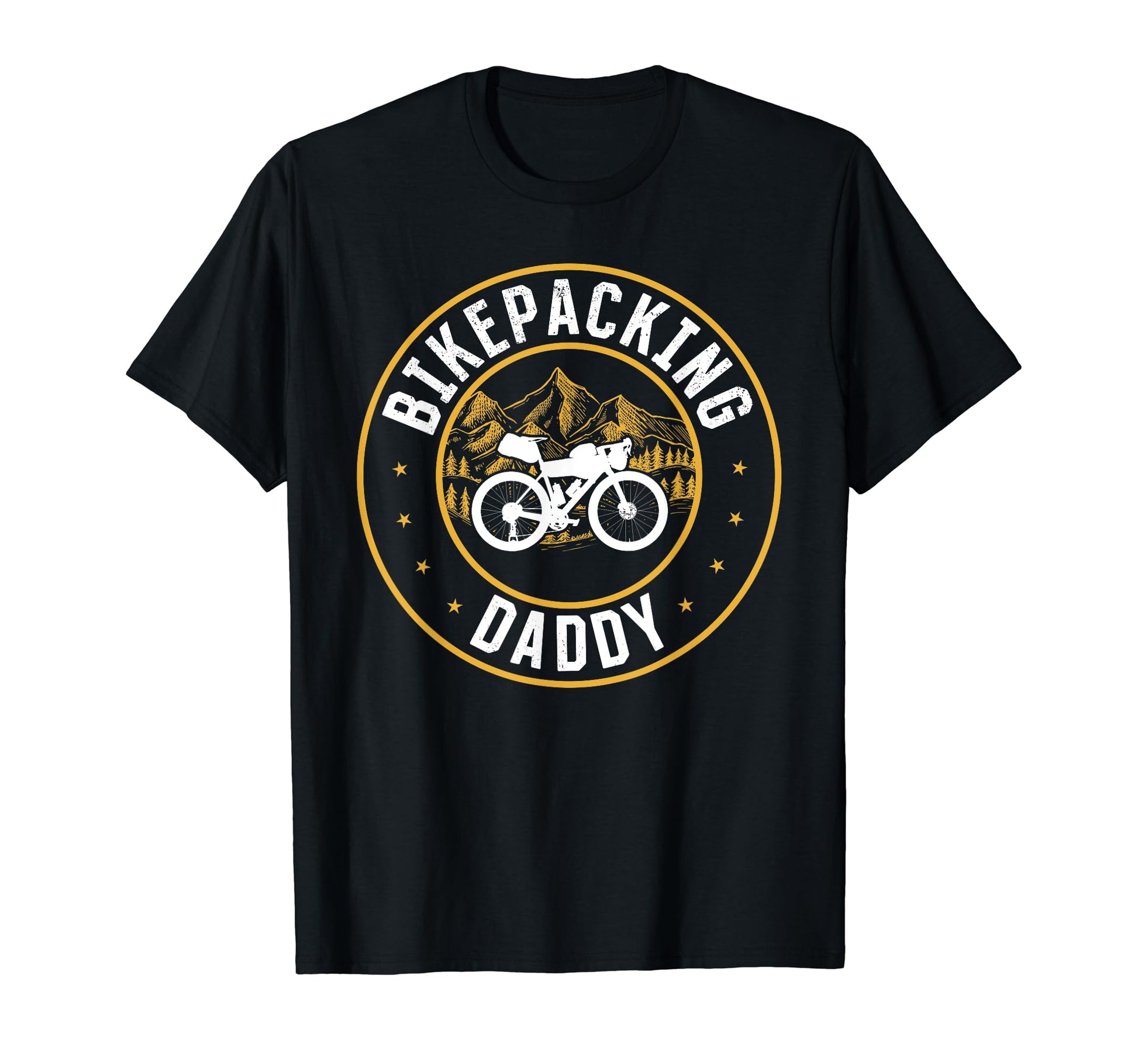 Gravel Bike Bikepacker Dad T-Shirt - Custom Art Print for Adults - T-Shirt, Sweatshirt, Hoodie