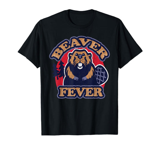 Beaver Fever Funny Hiking Camping T-Shirt - Aesthetic Graphic Unisex - T-Shirt, Sweatshirt, Hoodie