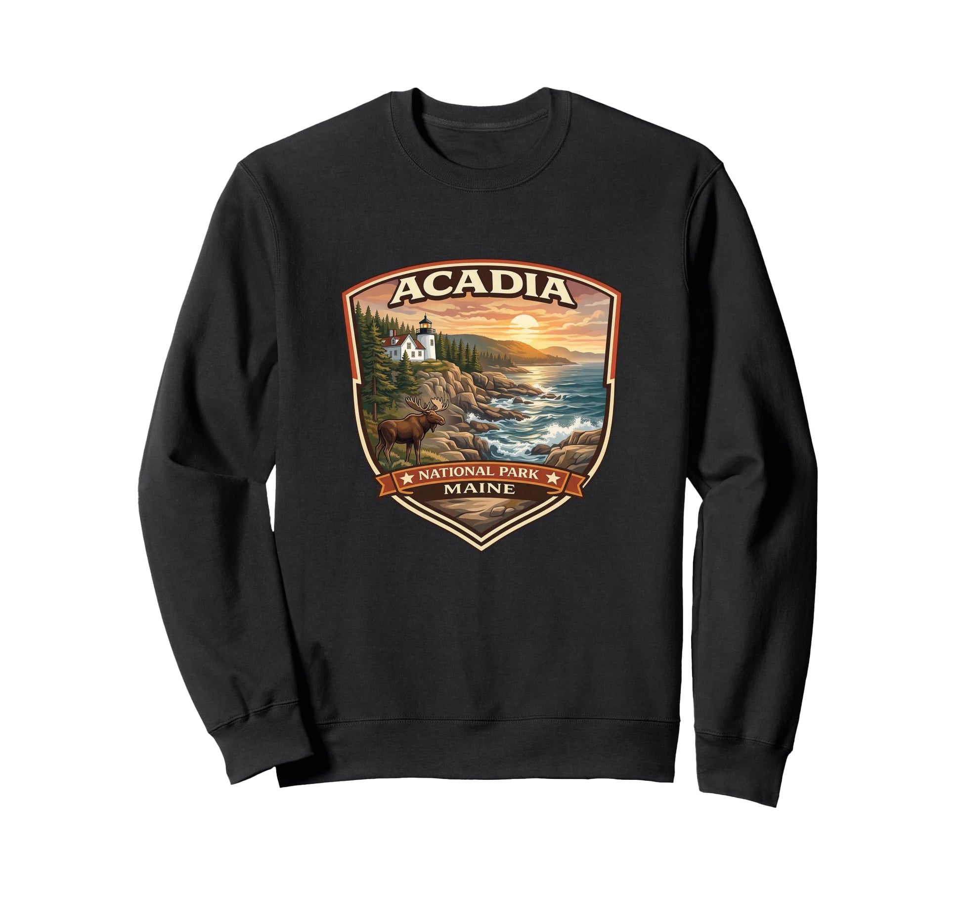 Acadia National Park Maine Novelty Sweatshirt - Unique Graphic Men Women - T-Shirt, Sweatshirt, Hoodie
