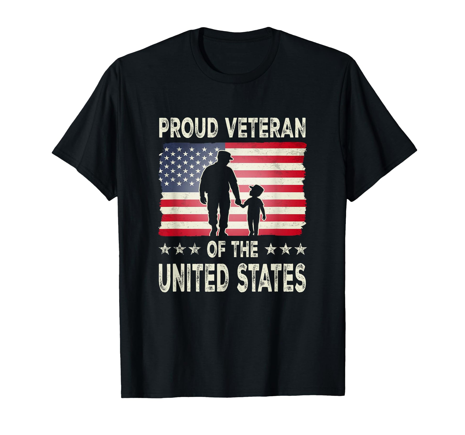 Proud Us Veteran Holding Child T-Shirt - Trendy Graphic for Adults - T-Shirt, Sweatshirt, Hoodie