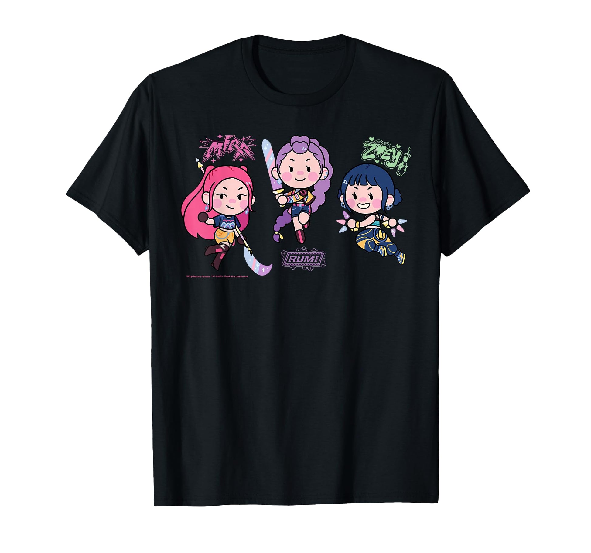 Kpop Demon Hunters Chibi Huntrix Mira T-Shirt - Trendy Graphic Men Women - T-Shirt, Sweatshirt, Hoodie