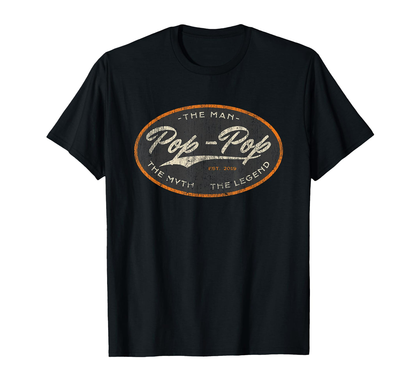 Pop Pop New Grandpa Est 2019 Myth T-Shirt - Casual Everyday Wear Unisex - T-Shirt, Sweatshirt, Hoodie