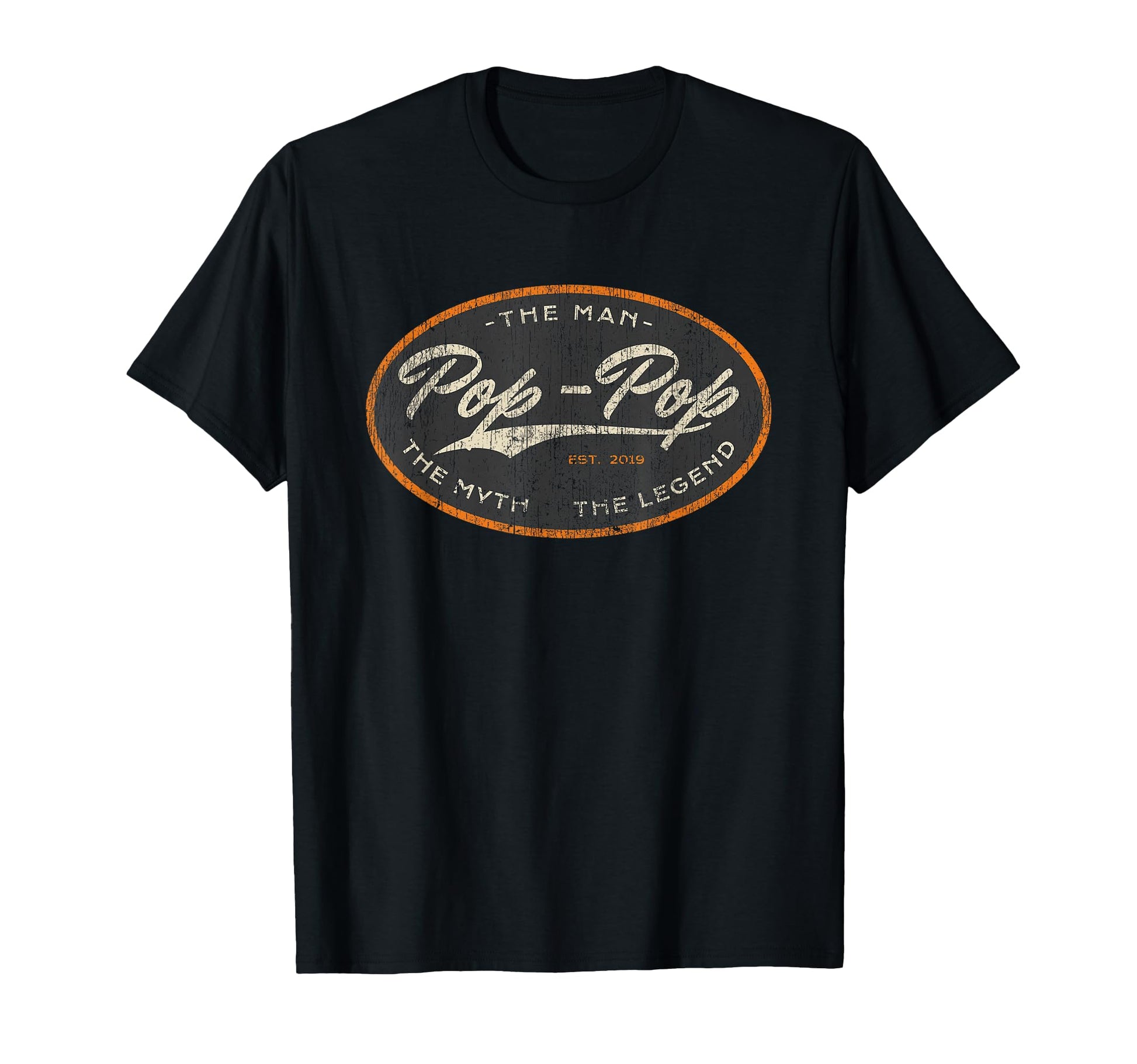Pop Pop New Grandpa Est 2019 Myth T-Shirt - Casual Everyday Wear Unisex - T-Shirt, Sweatshirt, Hoodie