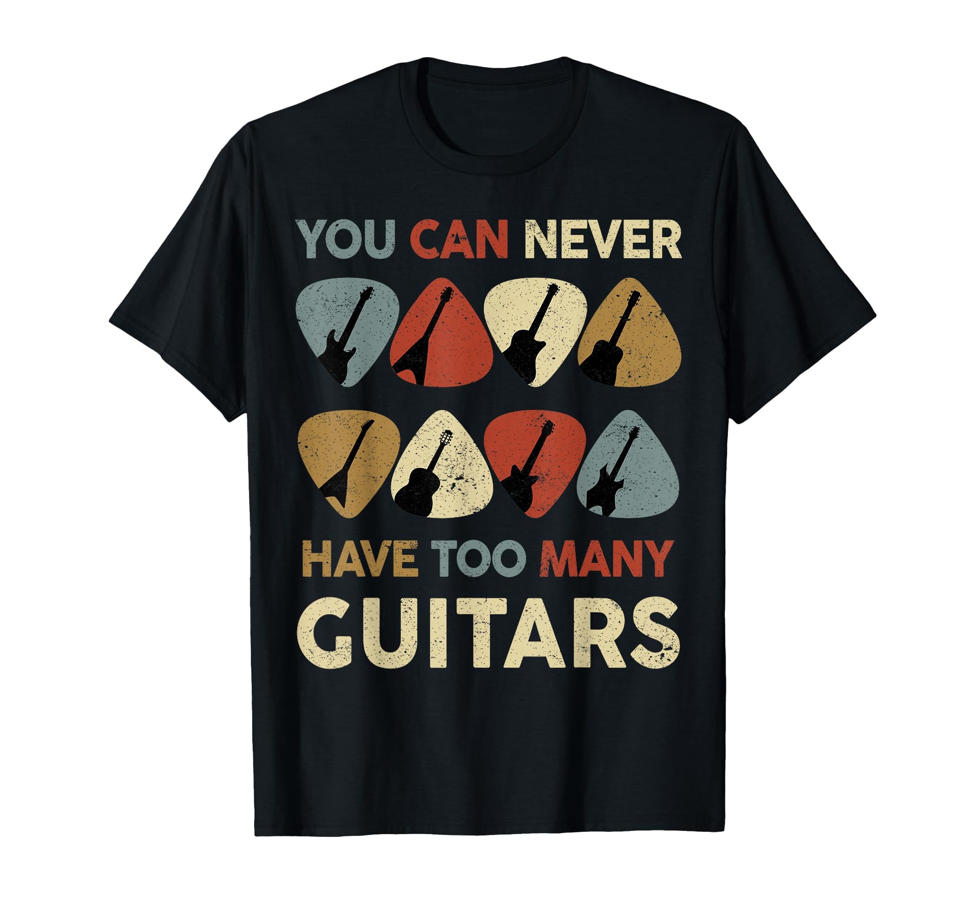 Guitar Pick You Can Never Have Many T-Shirt - Custom Art Print for Adults - T-Shirt, Sweatshirt, Hoodie