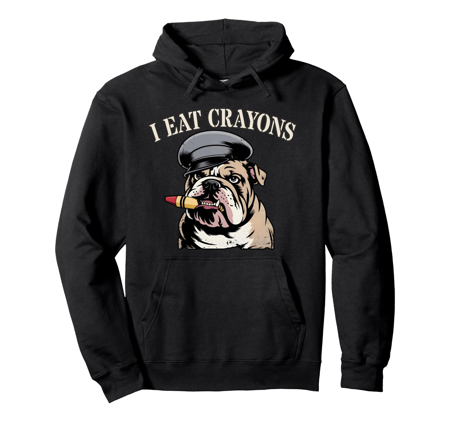 Funny I Eat Crayons Armed Forces Hoodie - Aesthetic Graphic for Adults - T-Shirt, Sweatshirt, Hoodie