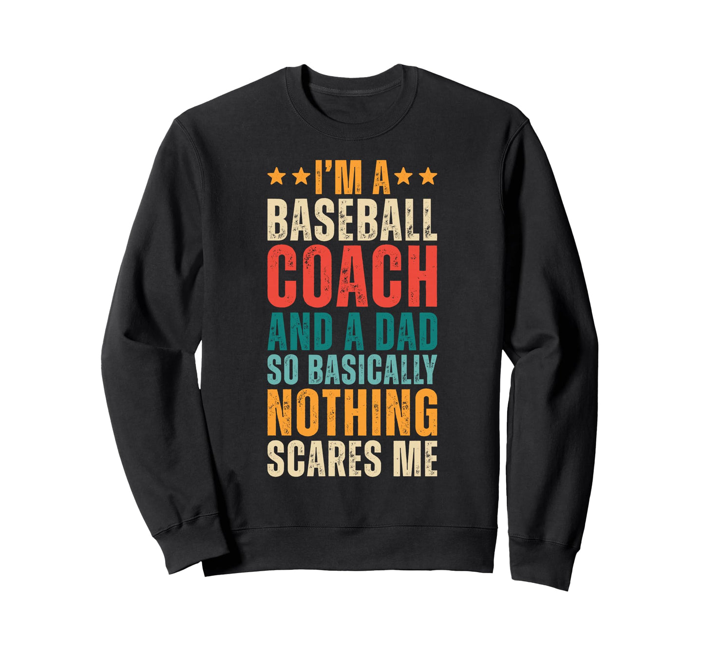 Baseball Coach And Dad Funny Father Sweatshirt - Minimalist Print Unisex - T-Shirt, Sweatshirt, Hoodie