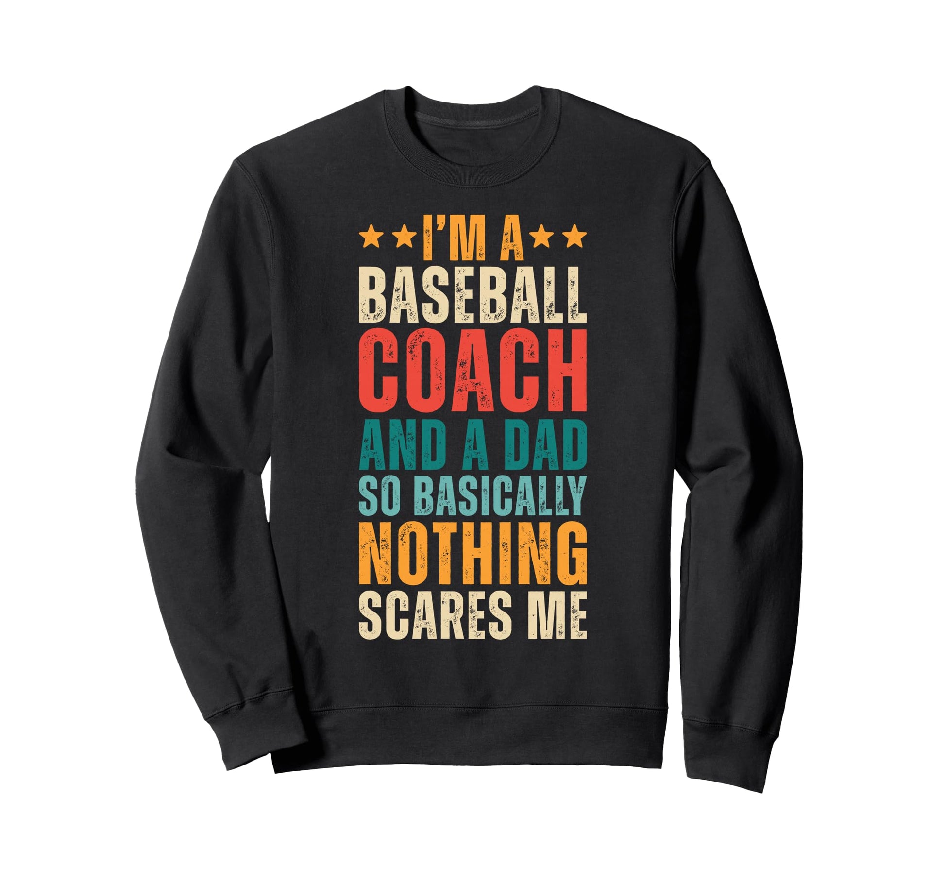 Baseball Coach And Dad Funny Father Sweatshirt - Minimalist Print Unisex - T-Shirt, Sweatshirt, Hoodie