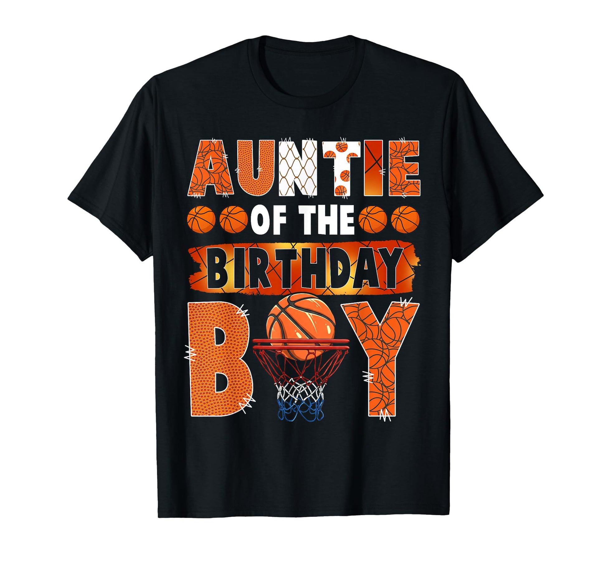 Auntie Birthday Basketball Lover T-Shirt - Minimalist Print for Adults - T-Shirt, Sweatshirt, Hoodie