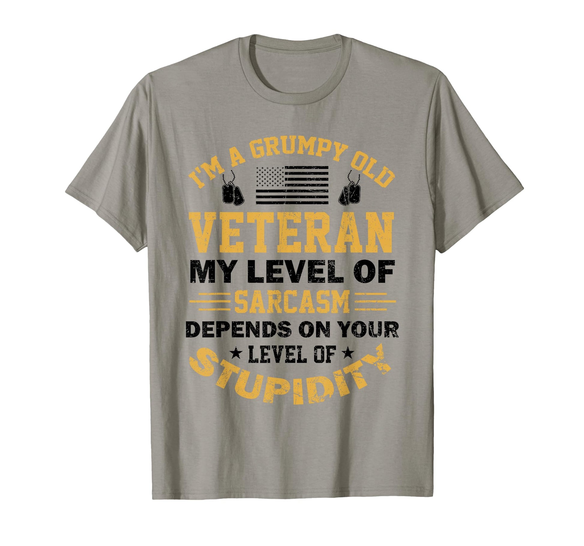 Funny Grumpy Old Veteran Us T-Shirt - Aesthetic Graphic for Adults - T-Shirt, Sweatshirt, Hoodie