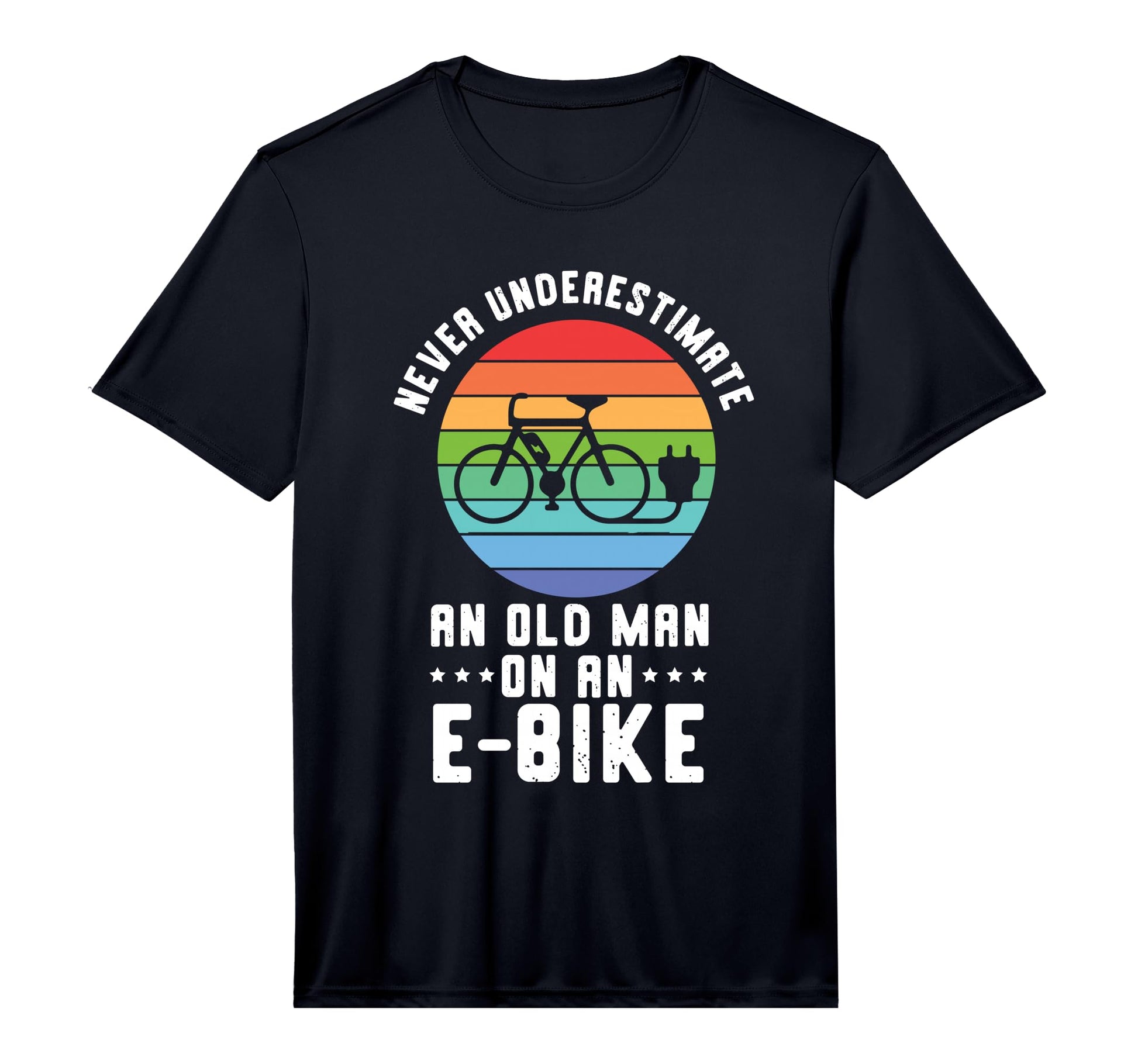 Mens Electric Bike Accessories E T-Shirt - Minimalist Print for Adults - T-Shirt, Sweatshirt, Hoodie
