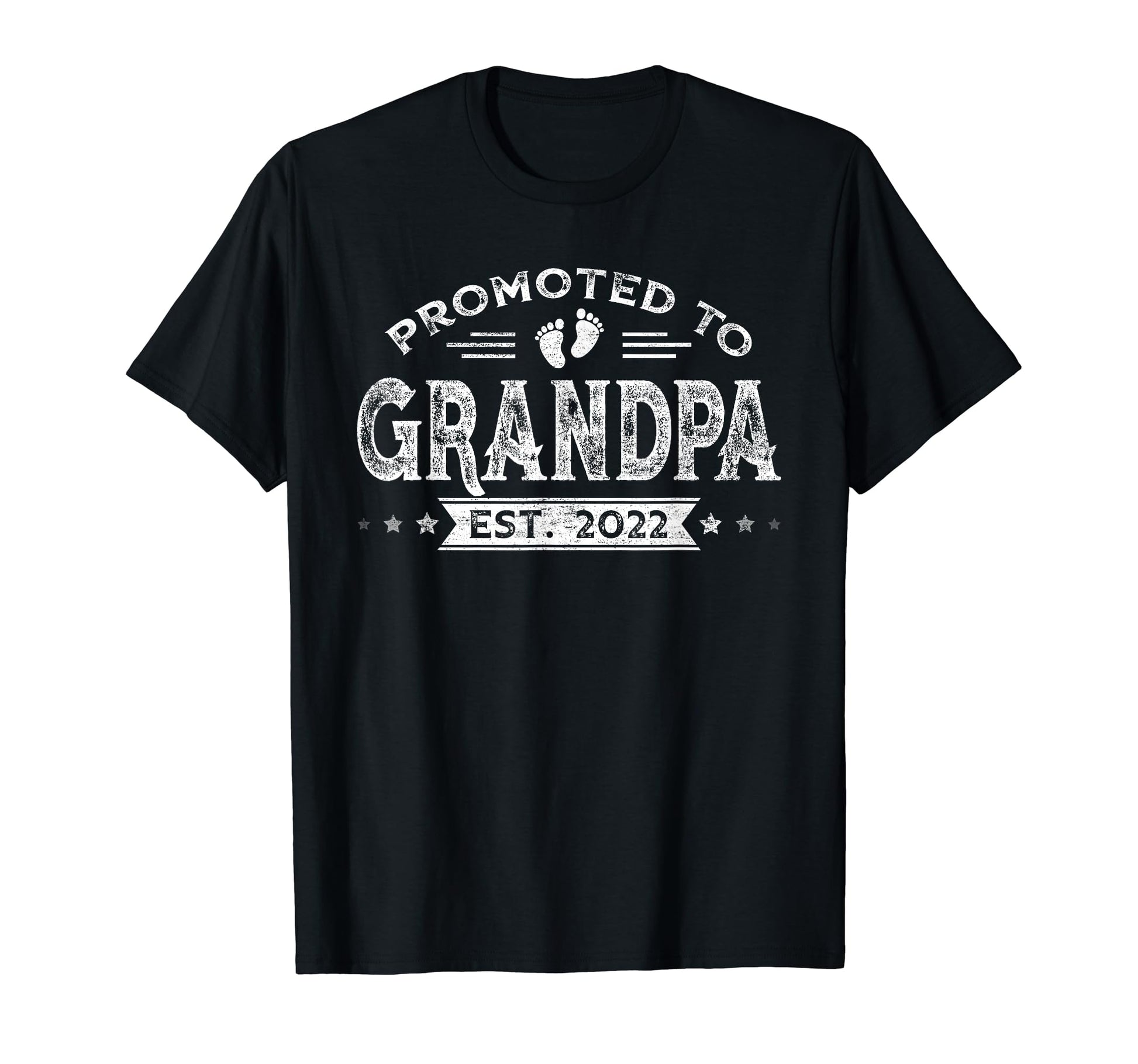 Mens Promoted To Grandpa Est 2022 T-Shirt - Trendy Graphic for Adults - T-Shirt, Sweatshirt, Hoodie