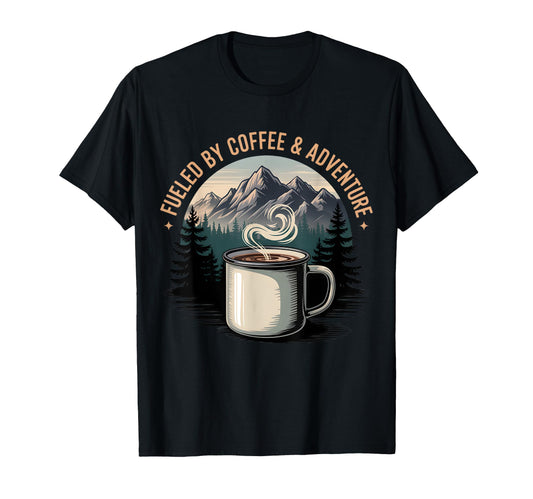 Camping Dad Coffee Adventure T-Shirt - Unique Graphic for Adults - T-Shirt, Sweatshirt, Hoodie