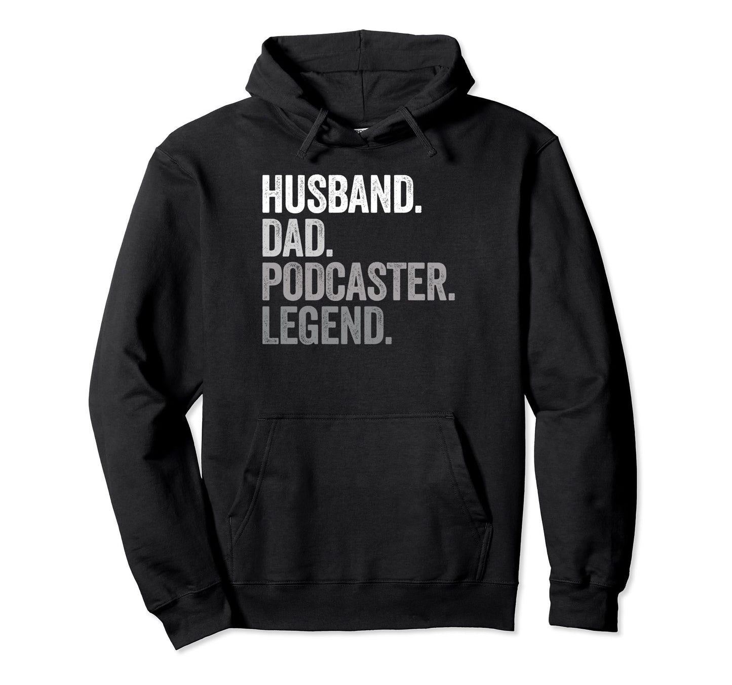 Husband Dad Podcaster Funny Radio Hoodie - Trendy Graphic Men Women - T-Shirt, Sweatshirt, Hoodie
