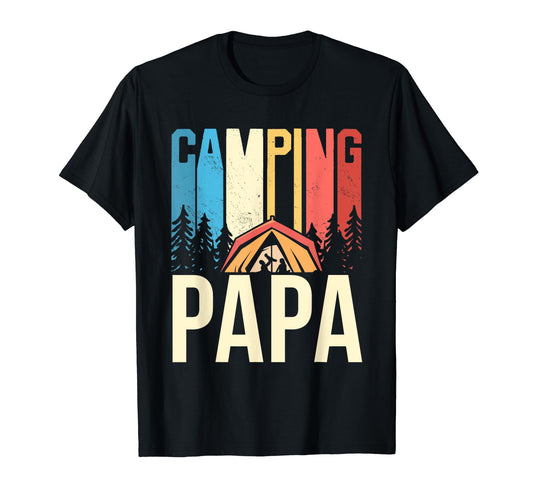 Camping Papa Campfire Camp T-Shirt - Casual Everyday Wear for Adults - T-Shirt, Sweatshirt, Hoodie