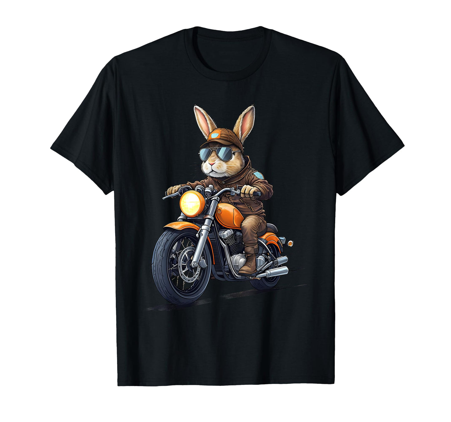 Easter Day Motorbike Bunny Rabbits T-Shirt - Novelty Apparel Men Women - T-Shirt, Sweatshirt, Hoodie