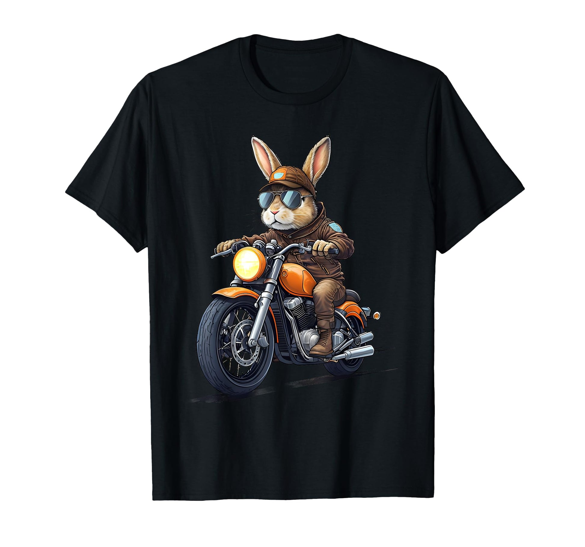 Easter Day Motorbike Bunny Rabbits T-Shirt - Novelty Apparel Men Women - T-Shirt, Sweatshirt, Hoodie