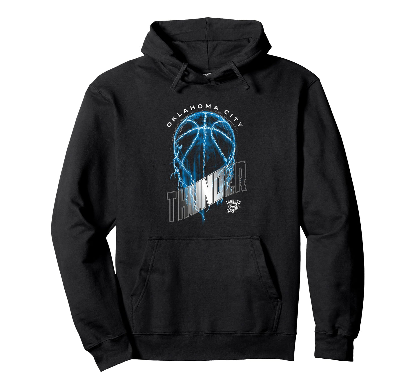 Nba Oklahoma City Thunder Lightning Hoodie - Fun Novelty Design for Adults - T-Shirt, Sweatshirt, Hoodie
