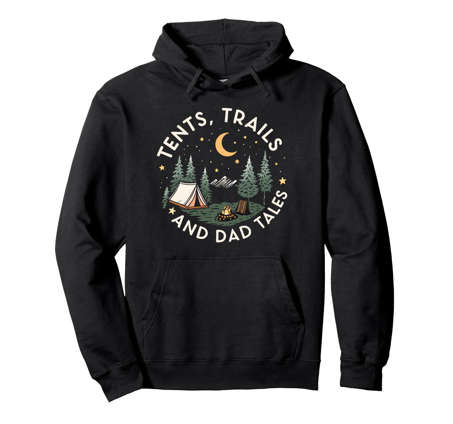 Fathers Day Adventure Camping Dad Hoodie - Graphic Print for Adults - T-Shirt, Sweatshirt, Hoodie