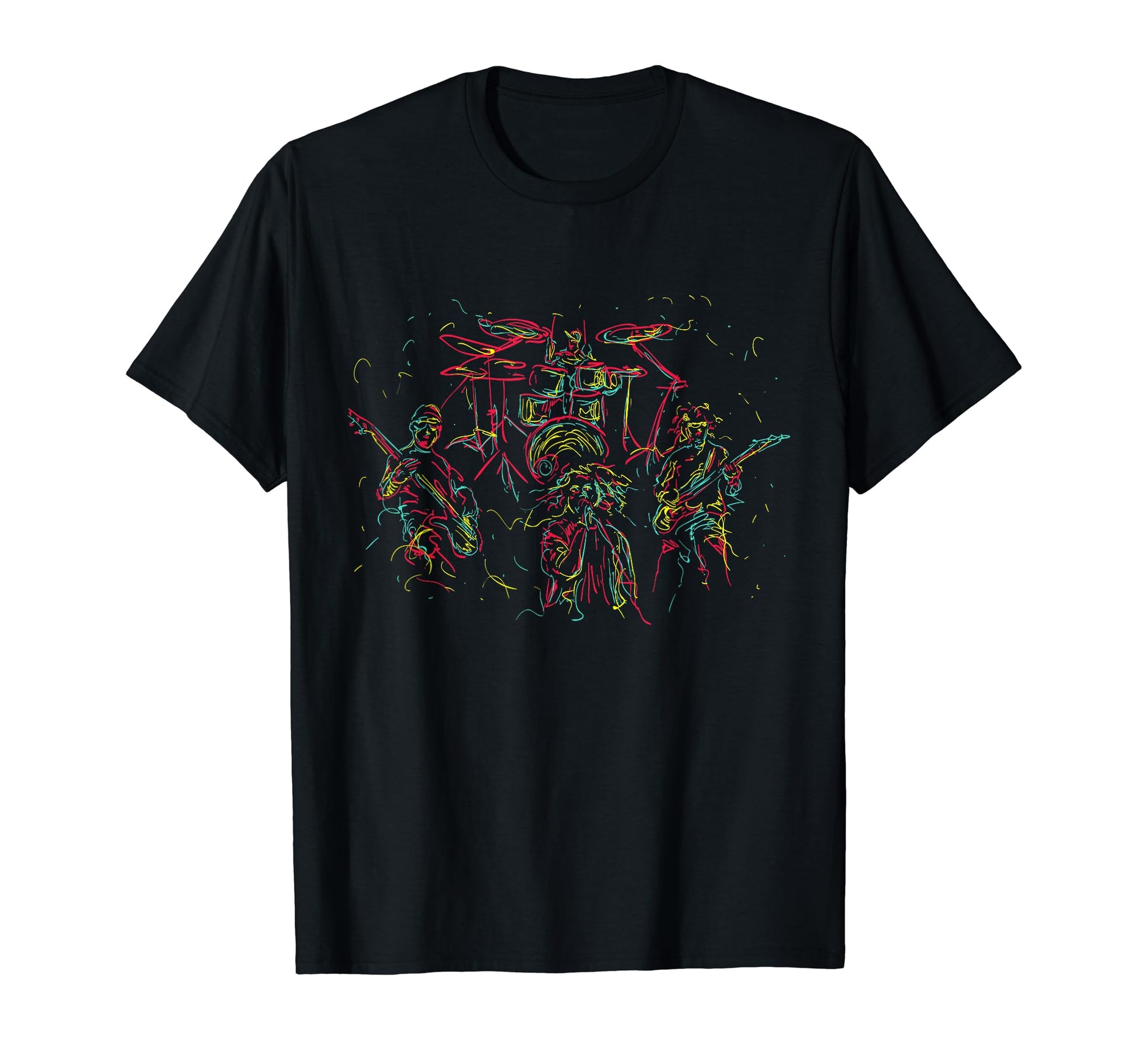 80S Colorful Music Band Pop T-Shirt - Custom Art Print Men Women - T-Shirt, Sweatshirt, Hoodie