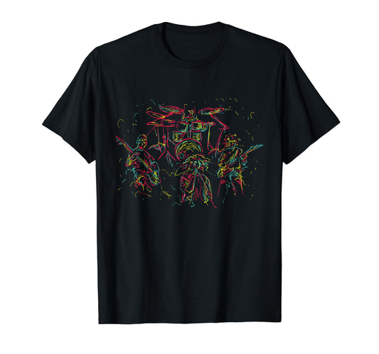 80S Colorful Music Band Pop T-Shirt - Custom Art Print Men Women - T-Shirt, Sweatshirt, Hoodie