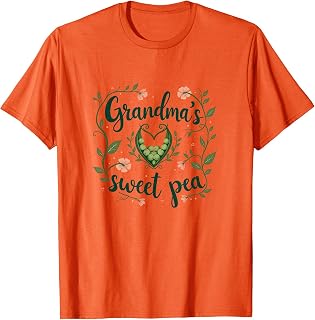 Grandma's Sweet Pea Heartwarming Family Design T-Shirt Unisex T-shirt, Sweatshirt, Hoodie, Long Sleeve Tee - T-Shirt, Sweatshirt, Hoodie