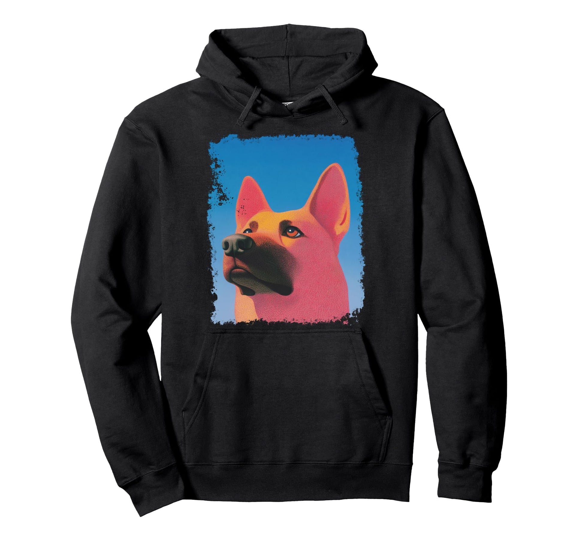 Pop Art German Shepherd Dog Hoodie - Fun Novelty Design Unisex - T-Shirt, Sweatshirt, Hoodie