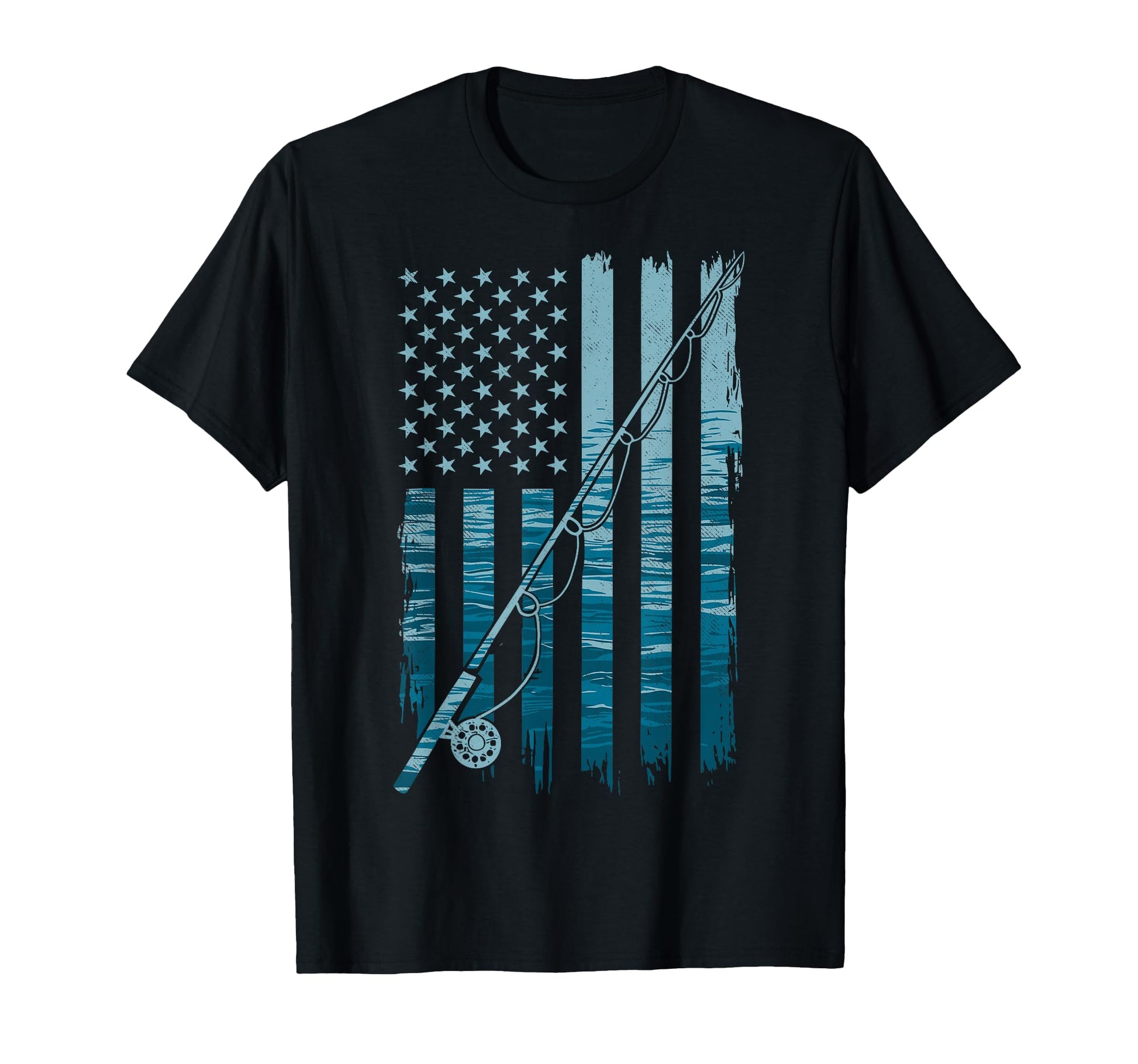 Us American Flag Fishing Lover Fish T-Shirt - Trendy Graphic Men Women - T-Shirt, Sweatshirt, Hoodie
