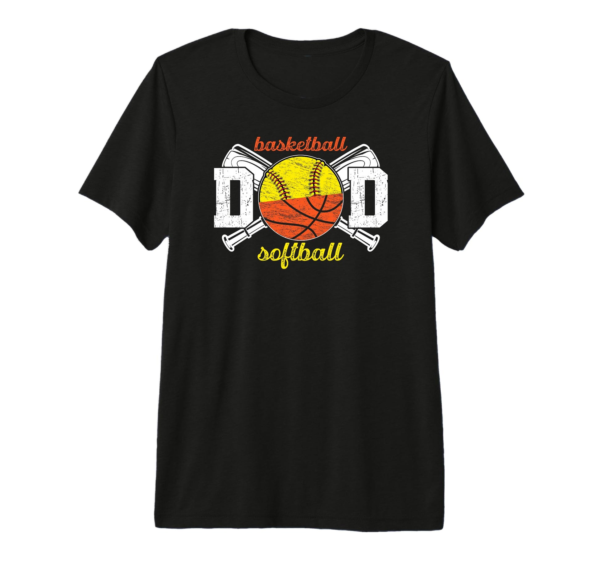 Mens Softball Basketball Dad T-Shirt - Streetwear Style for Adults - T-Shirt, Sweatshirt, Hoodie