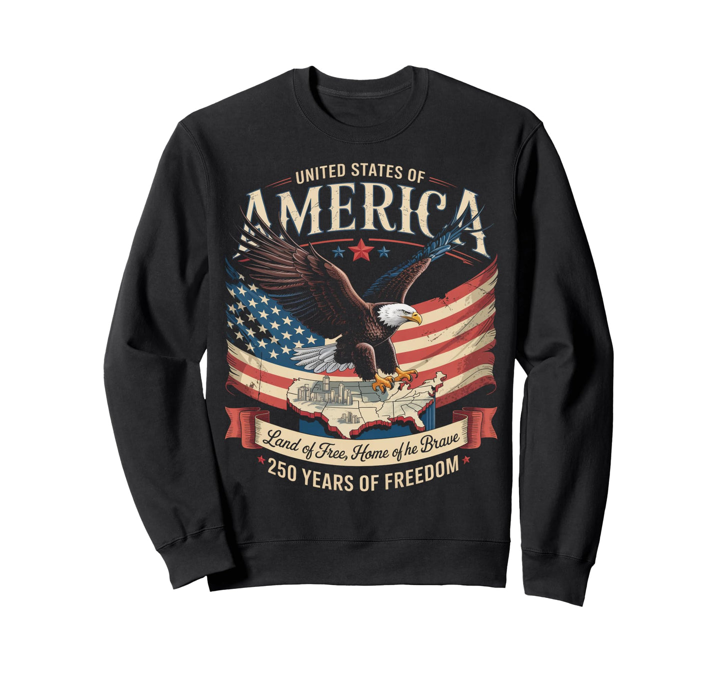 United States 250 Year Anniversary Brand Hoodie - Novelty Apparel Men Women - T-Shirt, Sweatshirt, Hoodie