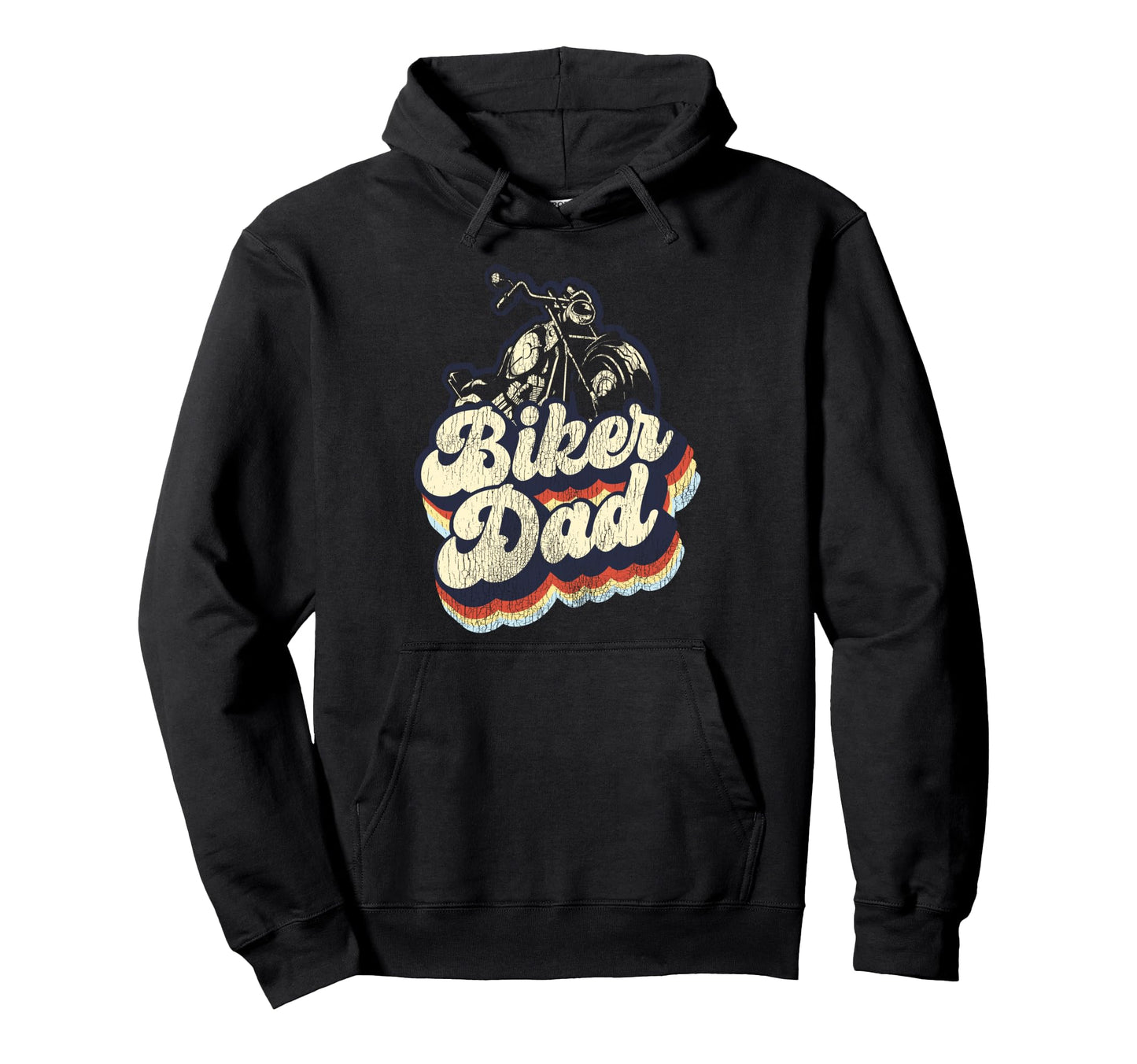 Motorcycle Biker Dad Biker Dad Hoodie - Fun Novelty Design for Adults - T-Shirt, Sweatshirt, Hoodie