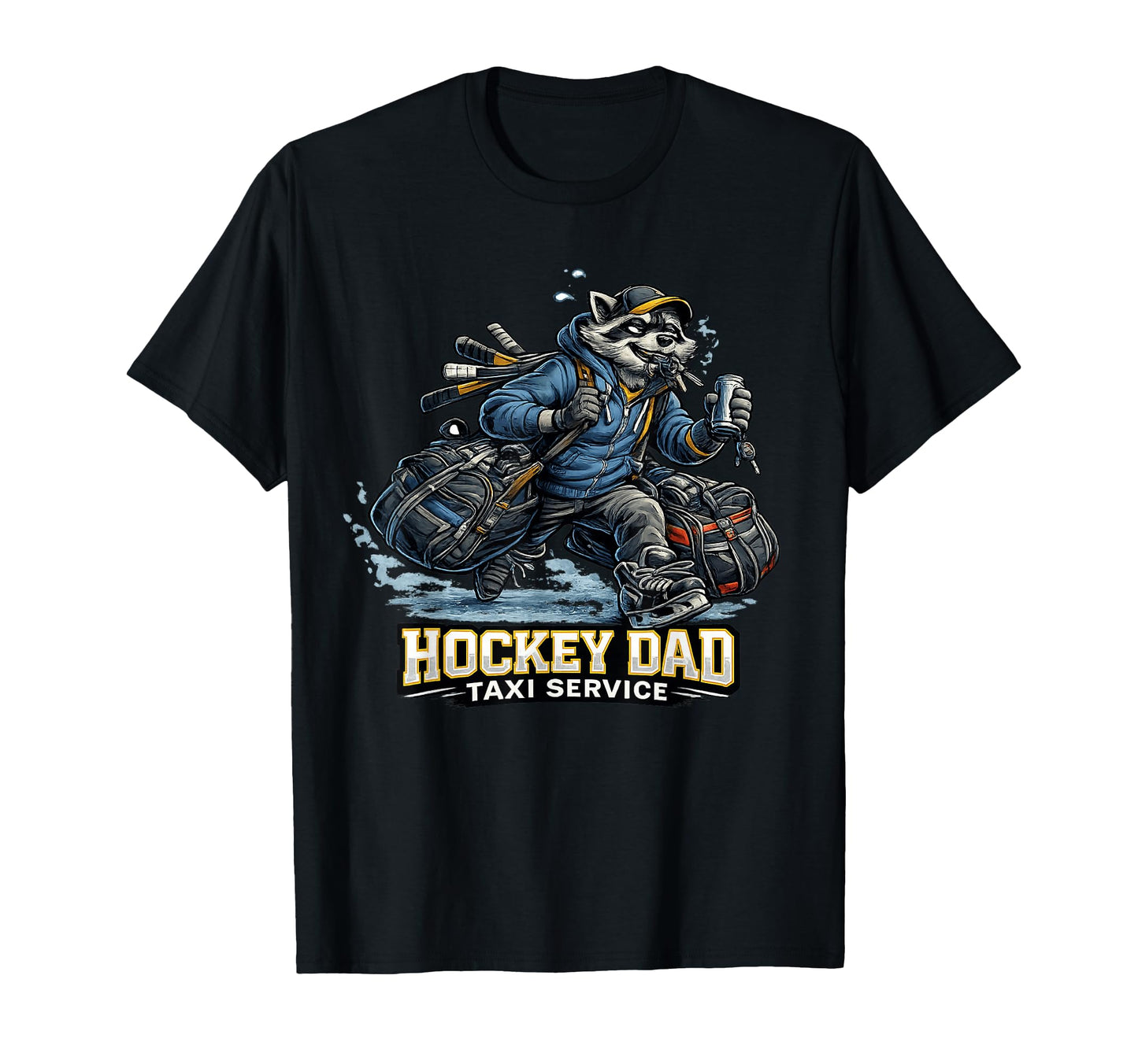 Hockey Dad Team Taxi Service T-Shirt - Aesthetic Graphic for Adults - T-Shirt, Sweatshirt, Hoodie